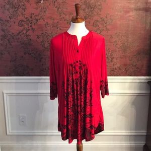 Red and Black Tunic size L